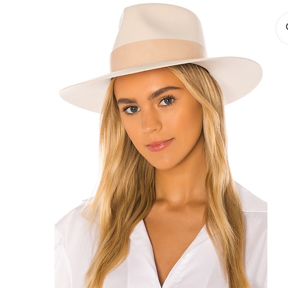 Janessa Leone Carter Hat in Off-White - Picture 2 of 4